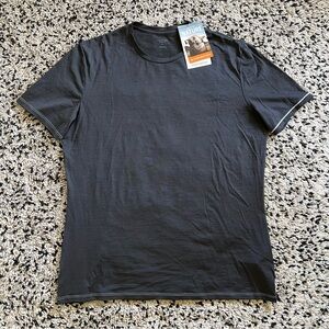 Icebreaker Merino Anatomica SS Crewneck Tee Shirt Monsoon Grey Men’s XL